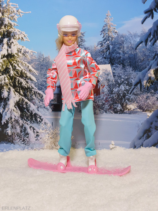 Barbie Wintersport HCN32 mit Snowboard